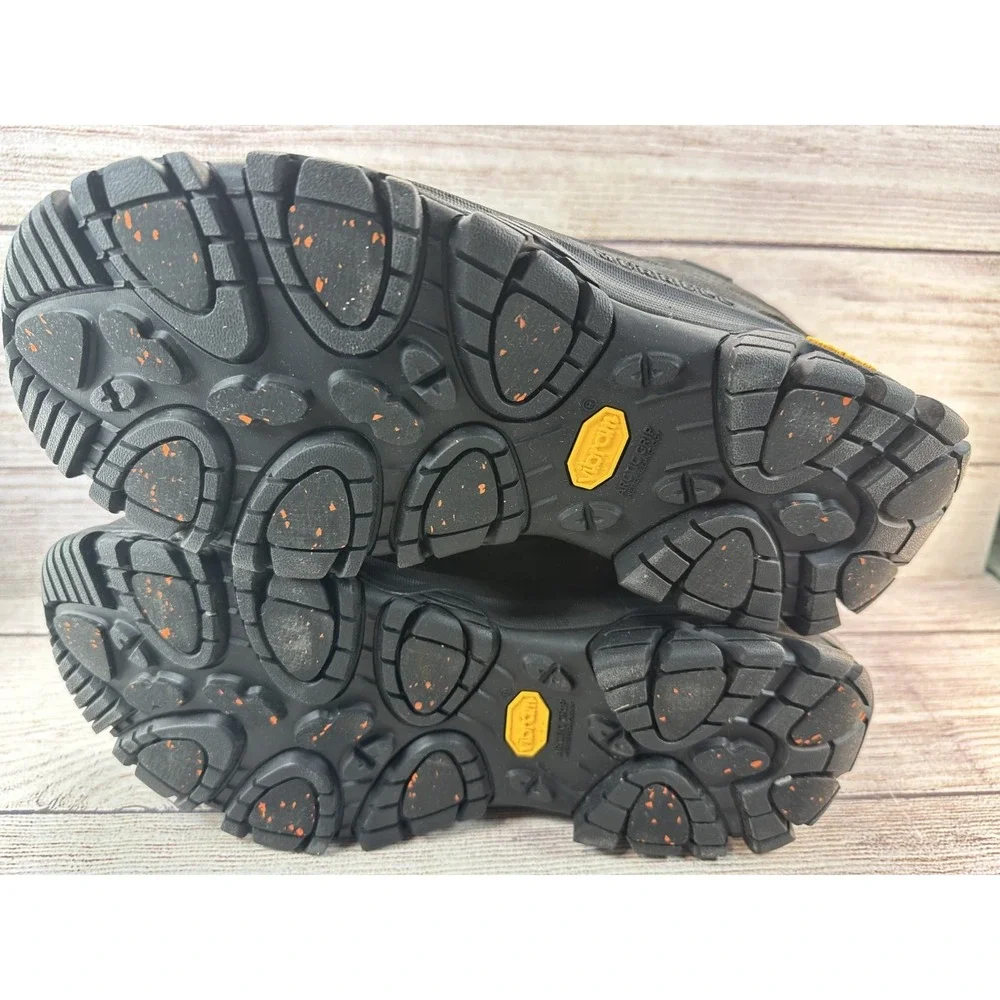 Merrell Men's Black Coldpack 3 Thermo Tall Zip Waterproof Winter Boots Size 10